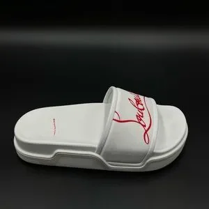 Christian Louboutin Logo-print rubber flatform slides Christian Louboutin - Logo slides Christian Louboutin main image 4